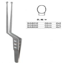 金鍾腫瘤摘除鑷  NAB010 24cm 長(zhang)圓口 2×4